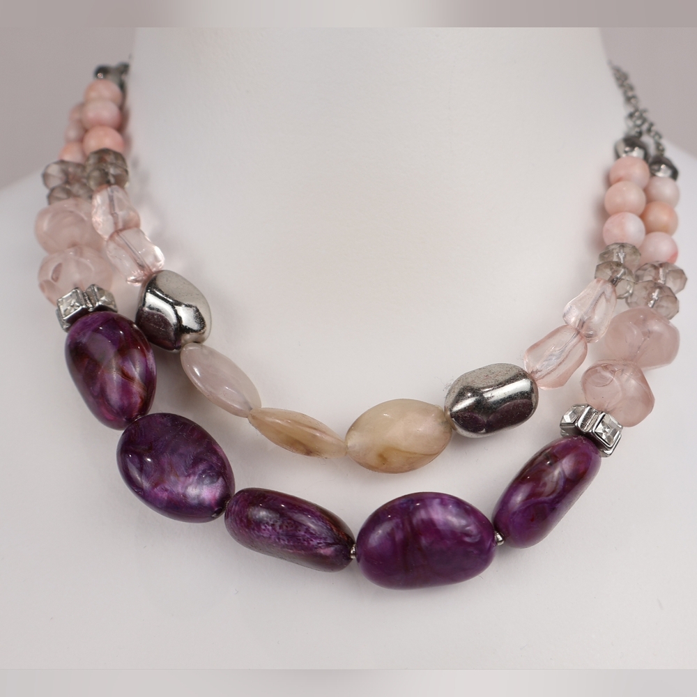 Elegant Multi-Color Beaded Necklace